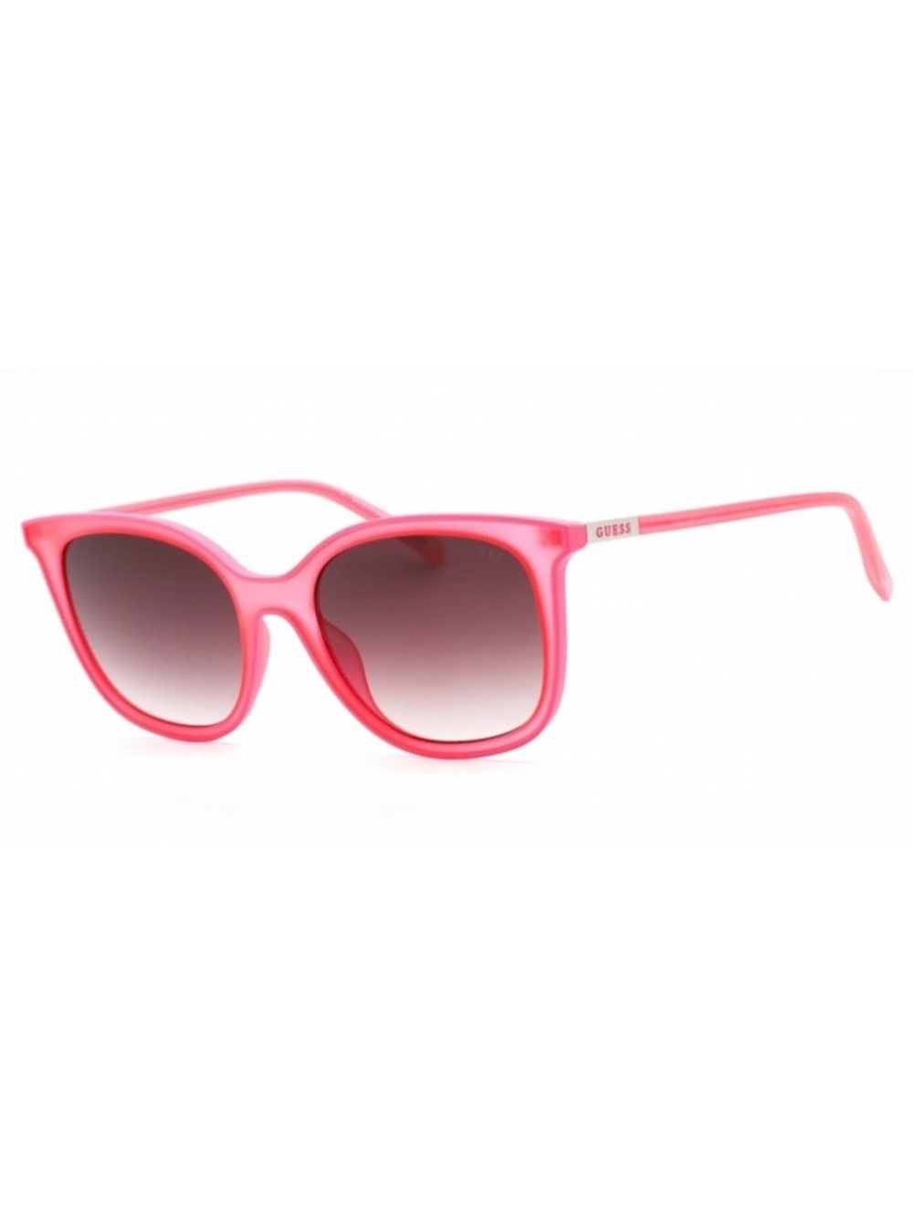 New w/ Case GUESS Pink Sunglasses Full Rim Rectangular Shape